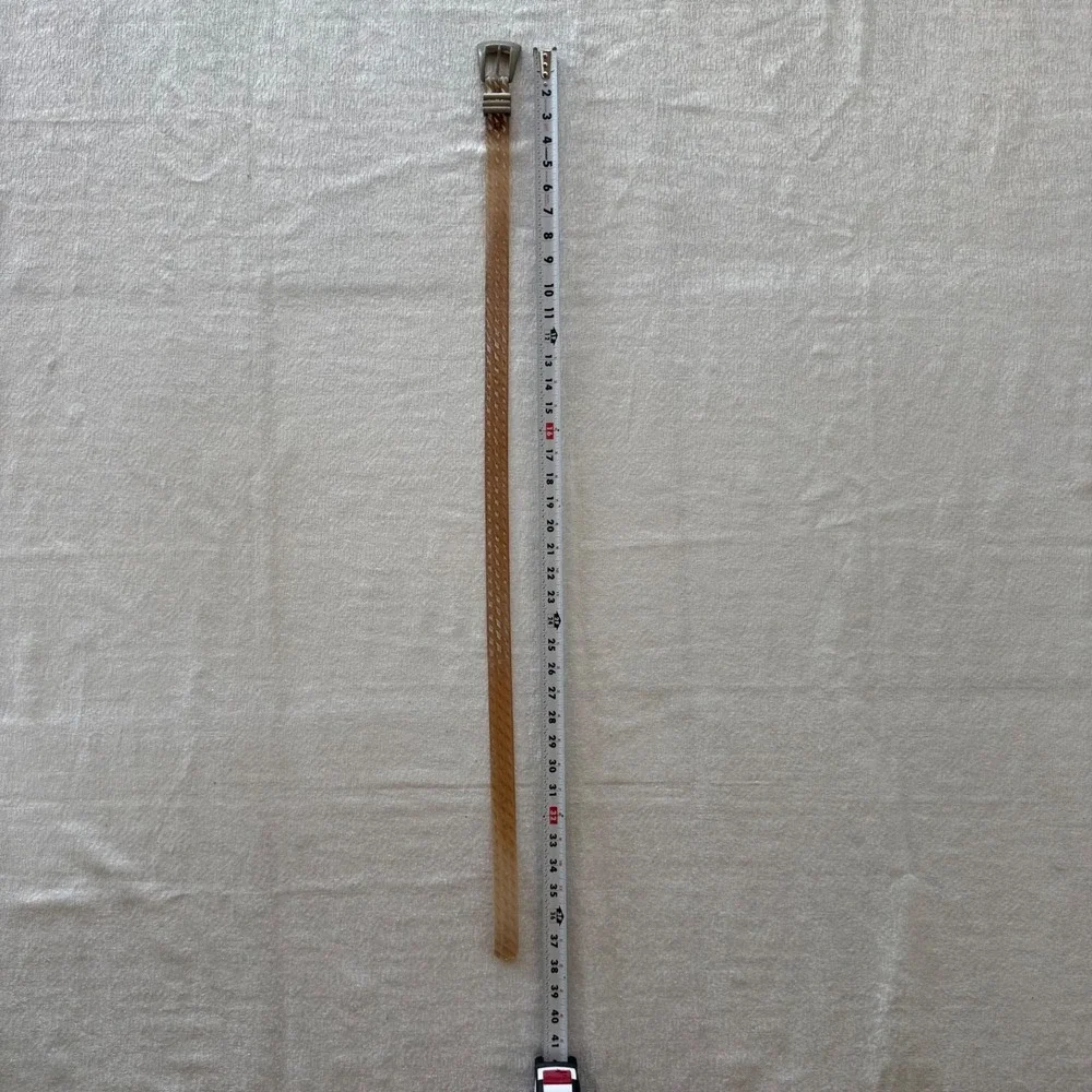 Vintage Lucite Style Translucent Carved Belt 36